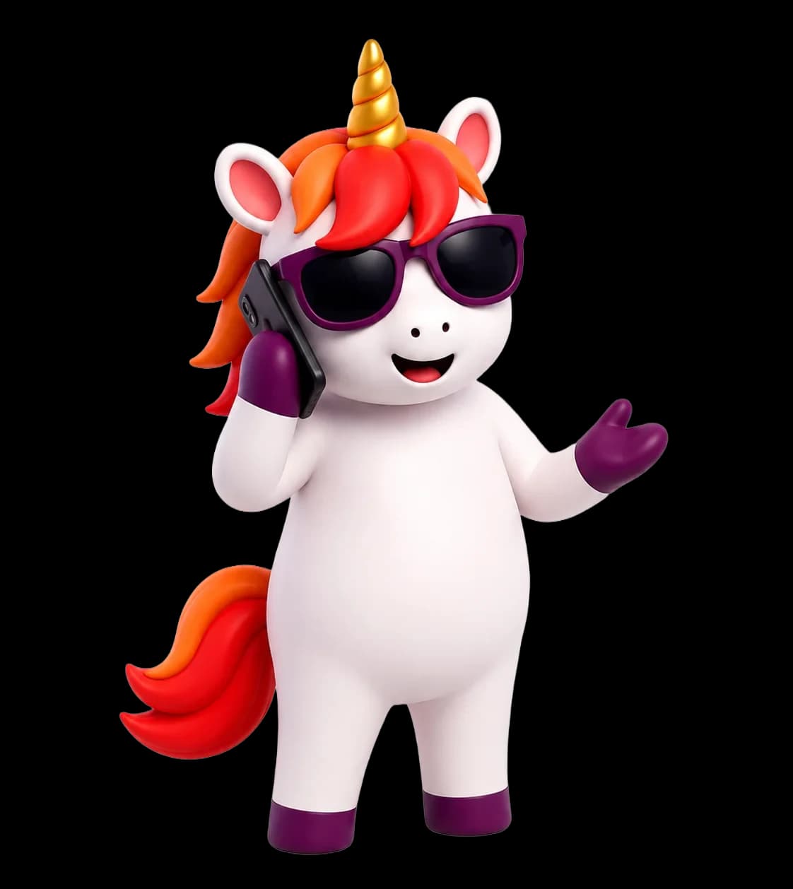 BB the unicorn taking your call